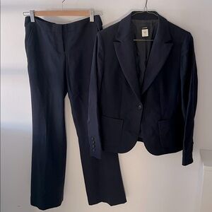 J. Crew | Womens navy blue wool suit